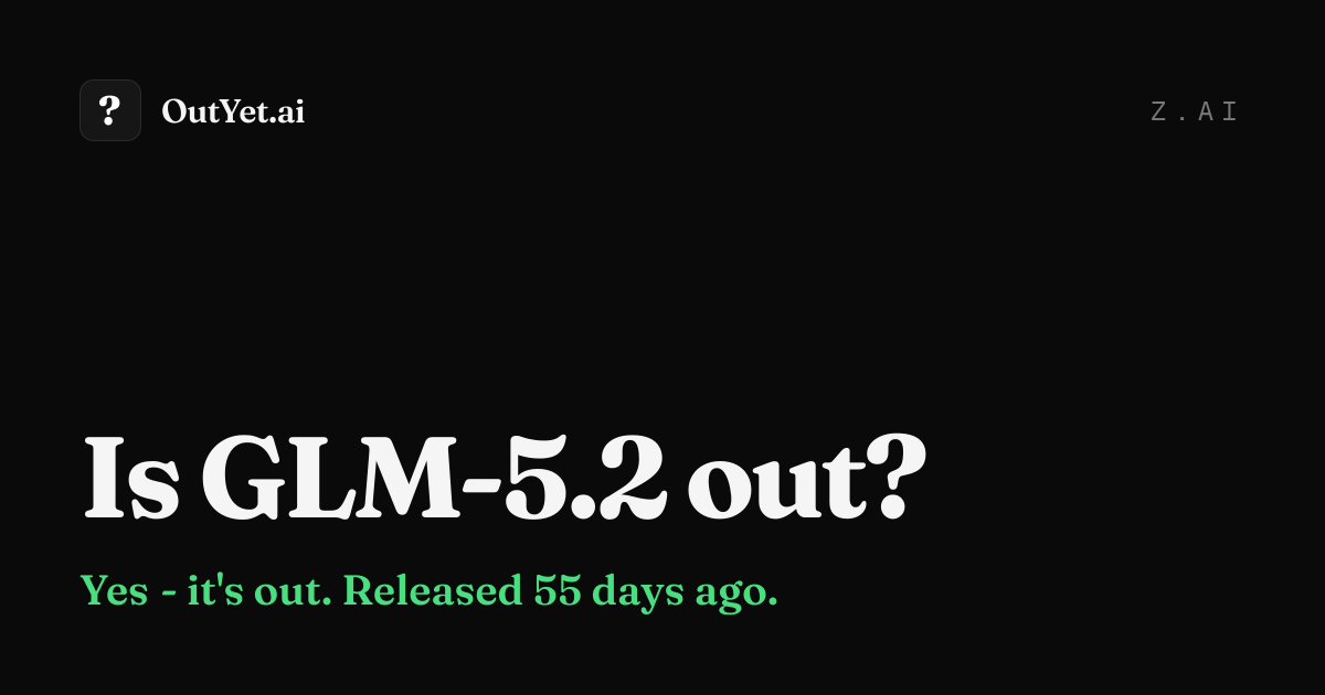 GLM-5.2: Z.ai releases GLM-5.2, an open-weight 744B-param coding model with a 1M-token context