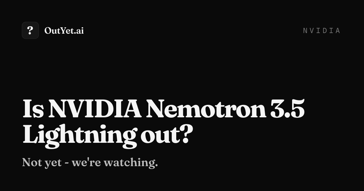 NVIDIA Nemotron 3.5 Lightning: NVIDIA Nemotron 3.5 Lightning and NeMo Switchyard Deliver Faster, Smarter, More Efficient Agentic AI